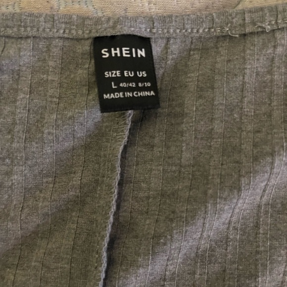 gray bodysuit romper - Picture 2 of 2